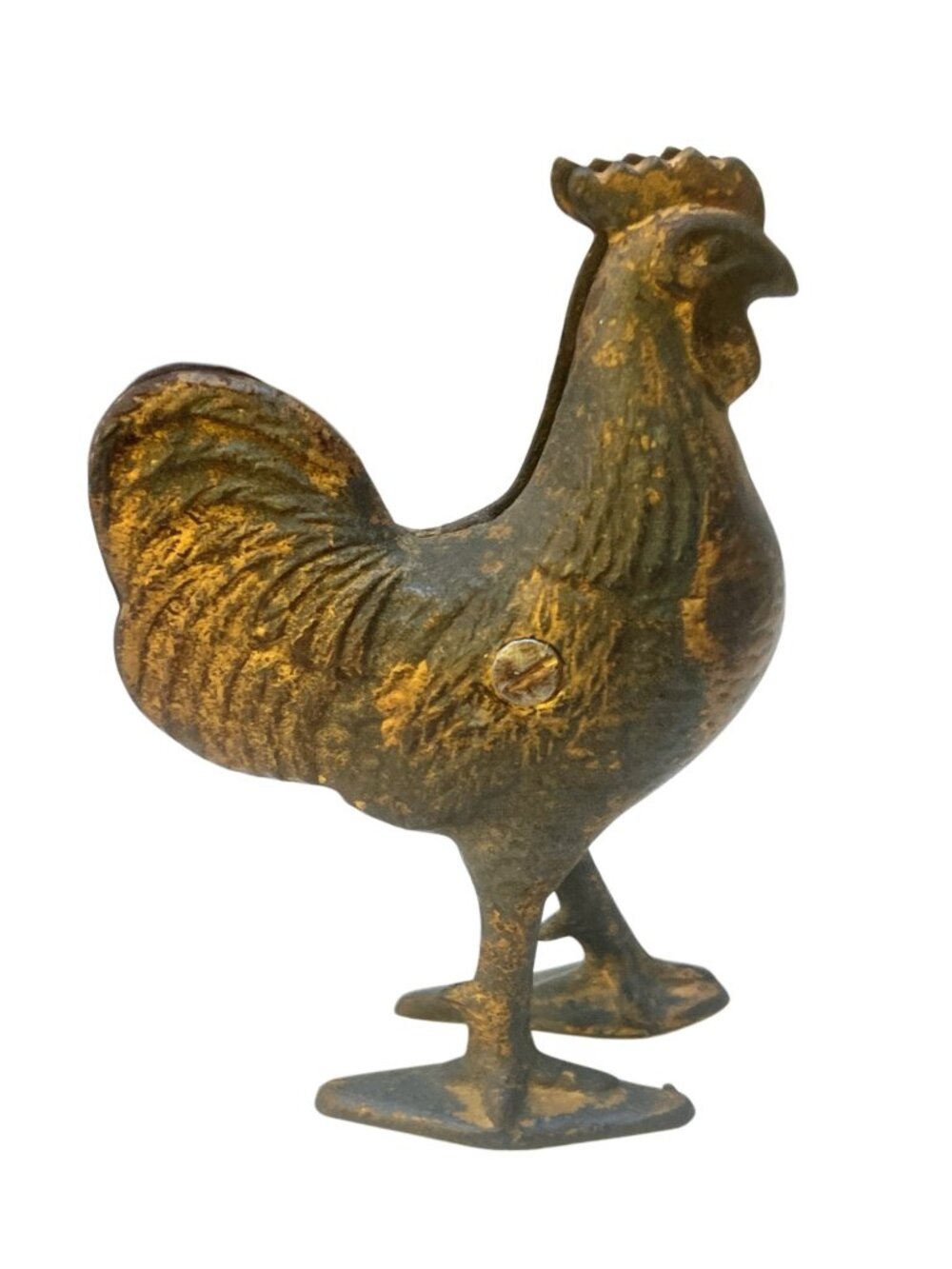 Antique Cast Iron Rooster/ Chicken-Still Bank- AC Williams Hubley